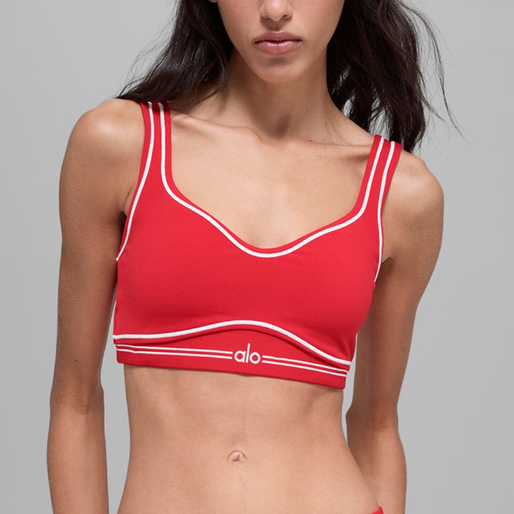Alo Yoga airbrush heart throb bra